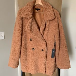 Aria & Clara Teddy Fleece Pea Coat